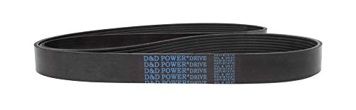 D & D PowerDrive 100J3 Poli V Kayış, 3 Bant, Kauçuk