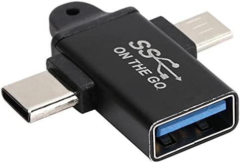YIUS 2 in 1 OTG Dönüştürücü USB 3.0 Mikro USB ve C Tipi Adaptör Desteği Yüksek Hızlı Veri Sync Hızlı Şarj