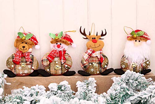 Mosako Noel Ağacı Süsler Noel Baba Noel Dekoratif askı süsleri Peluş Noel El Yapımı Kapı Süs Çocuk Hediyeler için noel Tatili