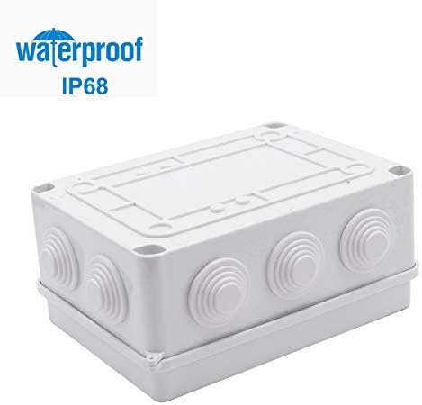 smseace Beyaz ABS Plastik Su Geçirmez IP65 Bağlantı Kutusu Elektrik Proje Muhafaza 5. 9x4. 3x2. 8 inç (150x110x70mm)
