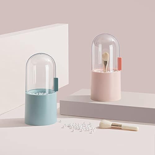 Licogel Plastik makyaj fırçası Tutucu Kaplı kaş kalemi tutucu Taşınabilir Vitrin Toz Geçirmez Kozmetik Fırça saklama kabı Masa