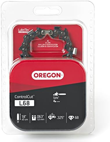 18 İnç Çubuklar için Oregon L68 ControlCut Testere Zinciri, Stihl'e Uyar, 68 Tahrik Bağlantıları, gri
