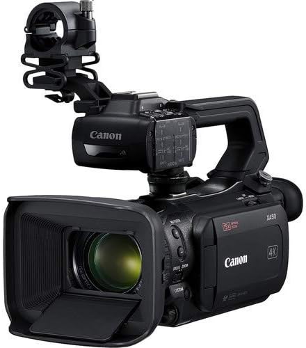 Canon XA50 Profesyonel UHD 4 K Kamera 3669C002 2X Yedek Piller ile Paket + 2X32 GB Hafıza Kartları + Taşıma Çantası + Filtre