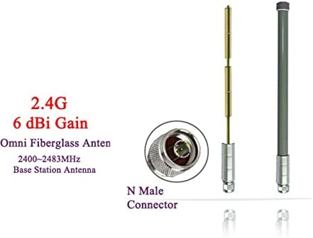 JUSTQIAOHONG WiFi Anten 2.4 G 6dbi Çok Yönlü Cam Elyaf Anten Baz İstasyonu Anten Açık