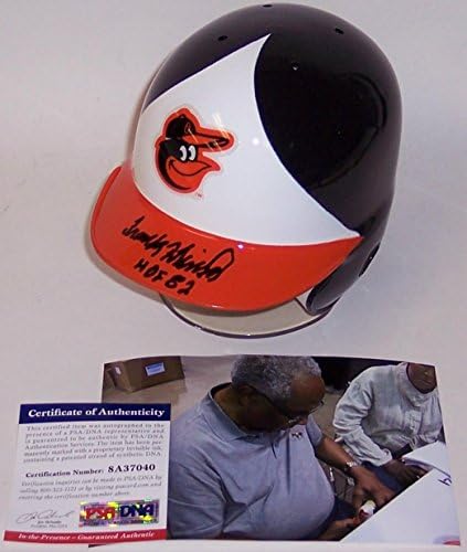Frank Robinson İmzalı El İmzalı Baltimore Orioles Mini Vuruş Kaskı-PSA / DNA İmzalı MLB Mini Kaskları