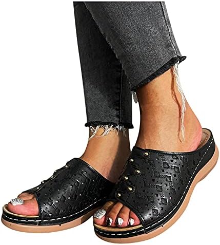 Bayanlar Kama Sandalet Platformu Flip Flop Kadınlar ıçin Peep Toe Hollow Out Çiçek Vintage Sandalet Yaz Kayma Plaj Slayt Sandalet