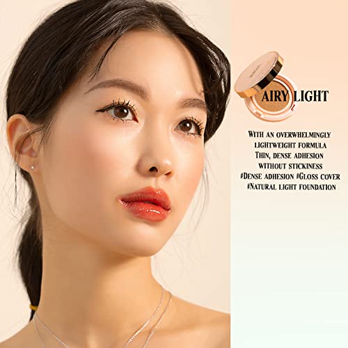 INGA Light Fitting Dövme Minderi, Havadar Işık, Cilt Uyumu, Uzun Ömürlü Kore Kozmetik (Açık Bej)