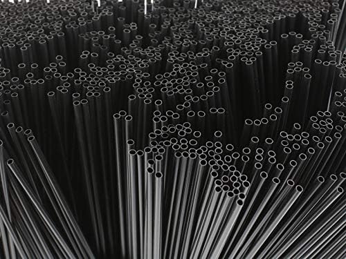 Uzun Boylu Plastik Kahve Karıştırma Çubukları-7 inç Kahve Karıştırıcı Sip Payet (Siyah, 1000)