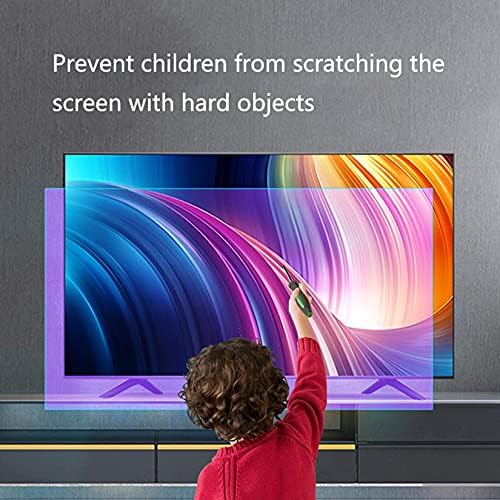 32-55 İnç TV Ekran Koruyucu Mavi ışık Engelleme Filtre Filmi Mat Parlama Önleyici Film Işığı Yumuşak Hale Getirir LCD, LED, OLED