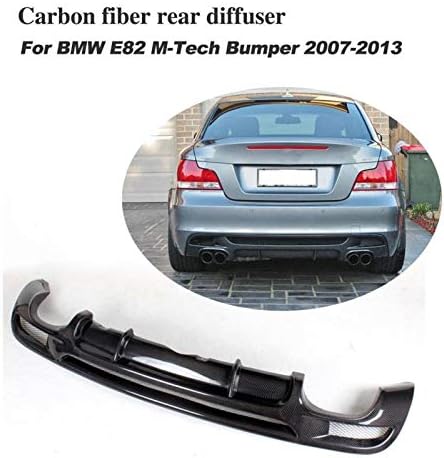 CHENTAOYAN Araba Styling Kitleri Karbon Fiber Arka Tampon Difüzör Fit BMW E82 E88 M Spor 2 Kapı Sadece 2007-2013 Cabrio Dört