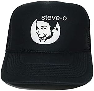 Steve-O-Kamyon Şoförü şapkası / Örgü Destek-Ayarlanabilir Boyut Siyah