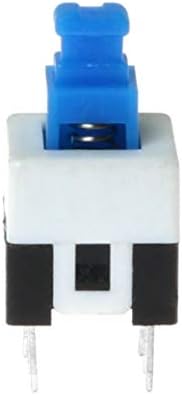 Sihirli & shell Push Button Switch20PCS Kare 7x7x12mm 6 Pin DPDT Mikro Push Button Öz-kilitleme Anahtarı