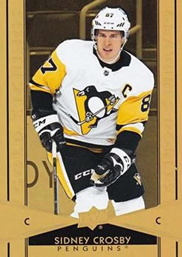 2021-22 Üst Güverte Tim Hortons Altın Gravürler G-2 Sidney Crosby Pittsburgh Penguins Resmi NHL Hokey Ticaret Kartı Ham (NM