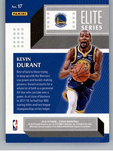 2018-19 Panini Durum Elite Serisi 17 Kevin Durant Golden State Warriors NBA Basketbol Ticaret Kartı