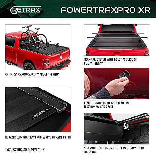 Retrax PowertraxPRO XR Geri Çekilebilir Kamyon Yatağı Tonneau Kapak / T - 90311 / 2004-2008 Ford F - 150 Süper Mürettebat ve